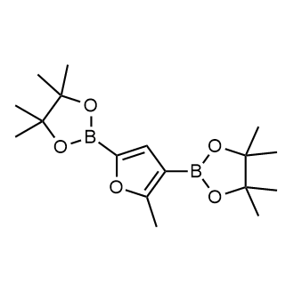 4,4,5,5-Tetramethyl-2-[5-methyl-4-(4,4,5,5-tetramethyl-1,3,2-dioxaborolan-2-yl)furan-2-yl]-1,3,2-dioxaborolane|CS-0176921