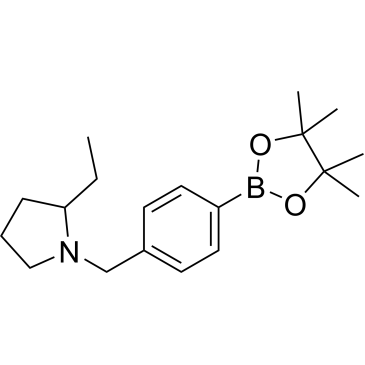 2-Ethyl-1-{[4-(tetramethyl-1,3,2-dioxaborolan-2-yl)phenyl]methyl}pyrrolidine|CS-0177121