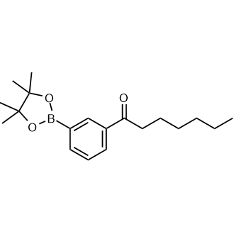 1-[3-(4,4,5,5-tetramethyl-1,3,2-dioxaborolan-2-yl)phenyl]heptan-1-one|CS-0177244