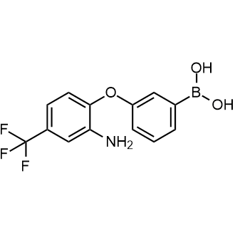 {3-[2-Amino-4-(trifluoromethyl)phenoxy]phenyl}boronic acid|CS-0177328