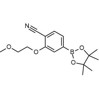 2-(2-Methoxyethoxy)-4-(tetramethyl-1,3,2-dioxaborolan-2-yl)benzonitrile|CS-0177421