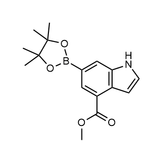 Methyl 6-(tetramethyl-1,3,2-dioxaborolan-2-yl)-1H-indole-4-carboxylate|CS-0177521
