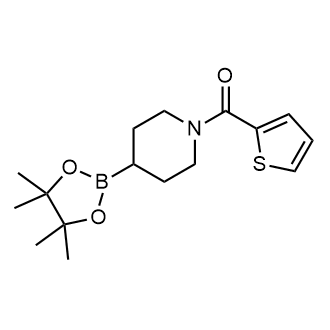 4-(Tetramethyl-1,3,2-dioxaborolan-2-yl)-1-[(thiophen-2-yl)carbonyl]piperidine|CS-0177592