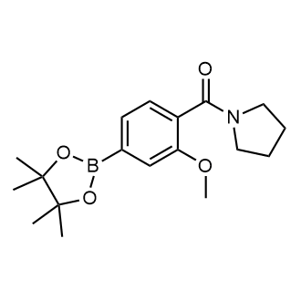 1-[[2-Methoxy-4-(tetramethyl-1,3,2-dioxaborolan-2-yl)phenyl]carbonyl]pyrrolidine|CS-0177599