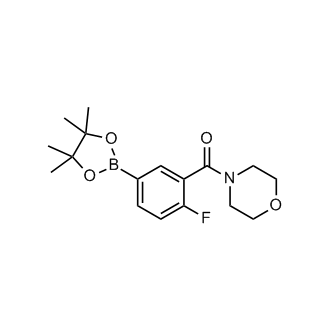 4-{[2-Fluoro-5-(tetramethyl-1,3,2-dioxaborolan-2-yl)phenyl]carbonyl}morpholine|CS-0177604