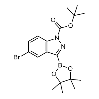 tert-Butyl 5-bromo-3-(tetramethyl-1,3,2-dioxaborolan-2-yl)indazole-1-carboxylate|CS-0177608