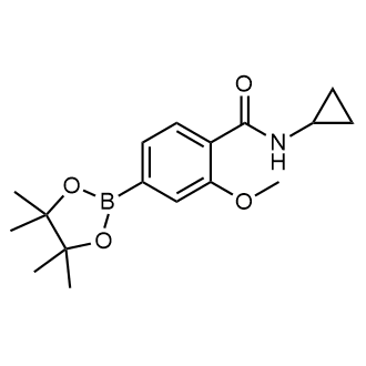 N-Cyclopropyl-2-methoxy-4-(tetramethyl-1,3,2-dioxaborolan-2-yl)benzamide|CS-0177642
