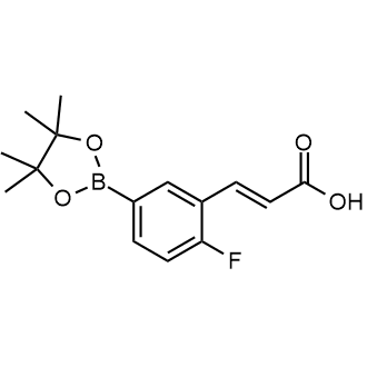 (E)-3-(2-Fluoro-5-(4,4,5,5-tetramethyl-1,3,2-dioxaborolan-2-yl)phenyl)acrylic acid|CS-0177664