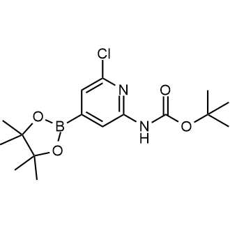 tert-Butyl N-[6-chloro-4-(tetramethyl-1,3,2-dioxaborolan-2-yl)pyridin-2-yl]carbamate|CS-0177718