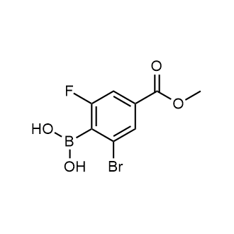 2-Bromo-6-fluoro-4-(methoxycarbonyl)phenylboronic acid|CS-0177933