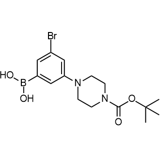 3-Bromo-5-(4-Boc-piperazino)phenylboronic acid|CS-0178235