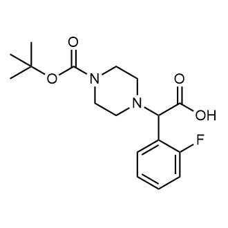 2-(4-Boc-piperazinyl)-α-(2-fluoro-phenyl)acetic acid|CS-0179087