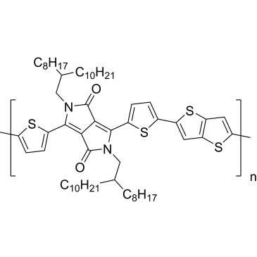 Poly{2,2'-[(2,5-bis(2-octyldodecyl)-3,6-dioxo-2,3,5,6-tetrahydropyrrolo[3,4-c]pyrrole-1,4-diyl)]dithiophene-5,5'-diyl-alt-thieno[3,2-b]thiophen-2,5-diyl}|CS-0179777