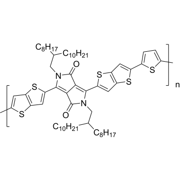 Poly{2,2'-(2,5-bis(2-octyldodecyl)-3,6-dioxo-2,3,5,6-tetrahydropyrrolo[3,4-c]pyrrole-1,4-diyl)dithieno[3,2-b]thiophene-5,5'-diyl-alt-thiophen-2,5-diyl}|CS-0179778
