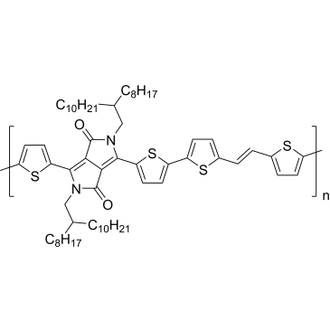 Poly{3,6-dithiophen-2-yl-2,5-di(2-octyldodecyl)pyrrolo[3,4-c]pyrrole-1,4-dione-alt-thienylenevinylene-2,5-yl}|CS-0179779