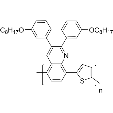 Poly[2,3-bis-(3-octyloxyphenyl)quinoxaline-5,8- diyl-alt-thiophene-2,5-diyl] MW 10000-20000|CS-0179782