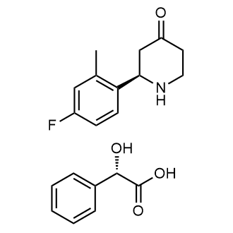 2-(4-Fluoro-2-methylphenyl)piperidin-4-one 2-hydroxy-2-phenylacetate|CS-0180871