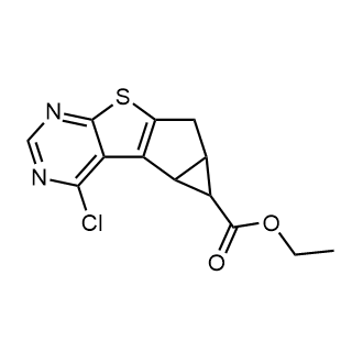 Ethyl 4-chloro-4c,5,5a,6-tetrahydrocyclopropa[4',5']cyclopenta[1',2':4,5]thieno[2,3-d]pyrimidine-5-carboxylate|CS-0180891