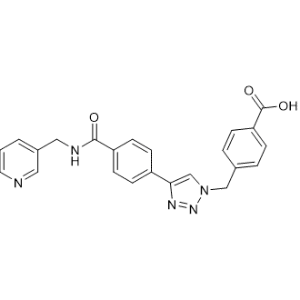 4-((4-(4-((Pyridin-3-ylmethyl)carbamoyl)phenyl)-1H-1,2,3-triazol-1-yl)methyl)benzoic acid|CS-0182574