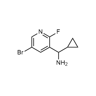 (5-Bromo-2-fluoro-3-pyridyl)-cyclopropyl-methanamine|CS-0184304