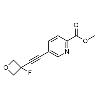 Methyl 5-[2-(3-fluorooxetan-3-yl)ethynyl]pyridine-2-carboxylate|CS-0184786