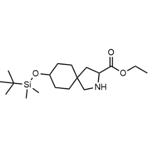 Ethyl 8-[tert-Butyl(dimethyl)silyl]oxy-2-azaspiro[4.5]decane-3-carboxylate|CS-0184870