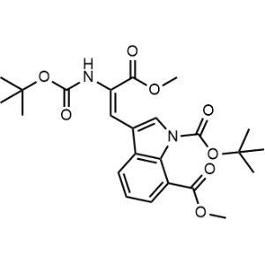 O1-tert-Butyl O7-methyl 3-[(z)-2-(tert-Butoxycarbonylamino)-3-methoxy-3-oxo-prop-1-enyl]indole-1,7-dicarboxylate|CS-0184977
