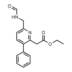 Ethyl 2-[6-(formamidomethyl)-3-phenyl-2-pyridyl]acetate|CS-0185171