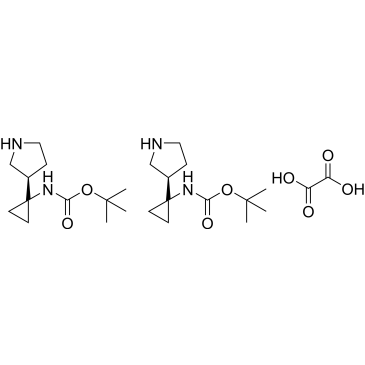 tert-Butyl N-[1-[(3R)-pyrrolidin-3-yl]cyclopropyl]carbamate hemi(oxalic acid)|CS-0185460