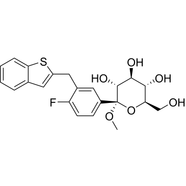 (2S,3R,4S,5S,6R)-2-(3-(Benzo[b]thiophen-2-ylmethyl)-4-fluorophenyl)-6-(hydroxymethyl)-2-methoxytetrahydro-2H-pyran-3,4,5-triol|CS-0186053