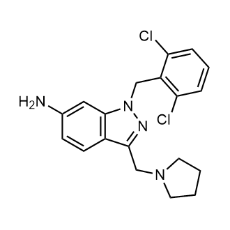 1-(2,6-Dichlorobenzyl)-3-(pyrrolidin-1-ylmethyl)-1H-indazol-6-amine|CS-0186216