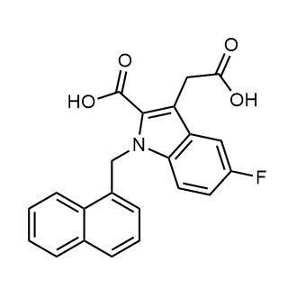 3-(Carboxymethyl)-5-fluoro-1-(naphthalen-1-ylmethyl)-1H-indole-2-carboxylic acid|CS-0186714