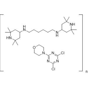 N1,N6-Bis(2,2,6,6-tetramethylpiperidin-4-yl)hexane-1,6-diamine compound with 4-(4,6-dichloro-1,3,5-triazin-2-yl)morpholine(Poly)|CS-0187570