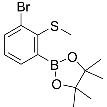 2-(3-Bromo-2-(methylthio)phenyl)-4,4,5,5-tetramethyl-1,3,2-dioxaborolane|CS-0189339