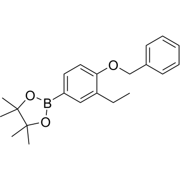 2-(4-(Benzyloxy)-3-ethylphenyl)-4,4,5,5-tetramethyl-1,3,2-dioxaborolane|CS-0189376