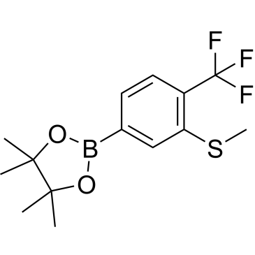 3-(Methylthio)-4-(trifluoromethyl)phenylboronic acid pinacol ester|CS-0189674