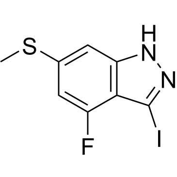 4-Fluoro-3-iodo-6-(methylthio)-1H-indazole|CS-0191432