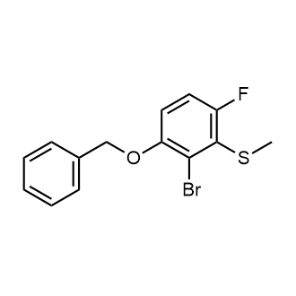 (3-(Benzyloxy)-2-bromo-6-fluorophenyl)(methyl)sulfane|CS-0191716