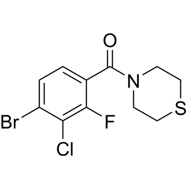 (4-Bromo-3-chloro-2-fluorophenyl)(thiomorpholino)methanone|CS-0192151