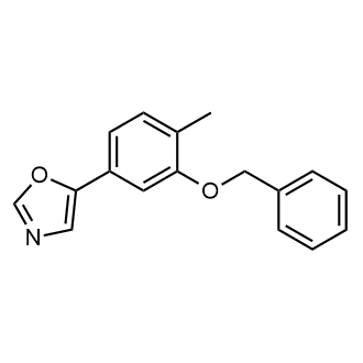 5-(3-(Benzyloxy)-4-methylphenyl)oxazole|CS-0195579