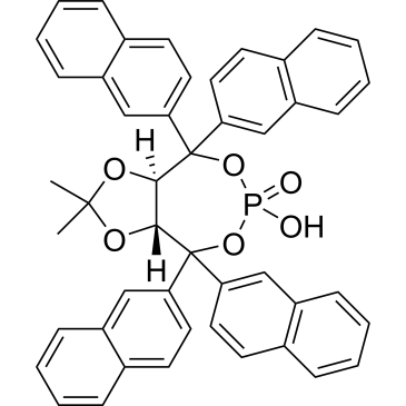 (3AR,8aR)-6-hydroxy-2,2-dimethyl-4,4,8,8-tetra(naphthalen-2-yl)tetrahydro-[1,3]dioxolo[4,5-e][1,3,2]dioxaphosphepine 6-oxide|CS-0197938