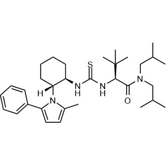 (2S)-3,3-Dimethyl-2-[[(1R,2R)-2-(2-methyl-5-phenyl-1-pyrrolyl)cyclohexyl]thioureido]-N,N-bis(2-isobutyl)butanamide|CS-0197949