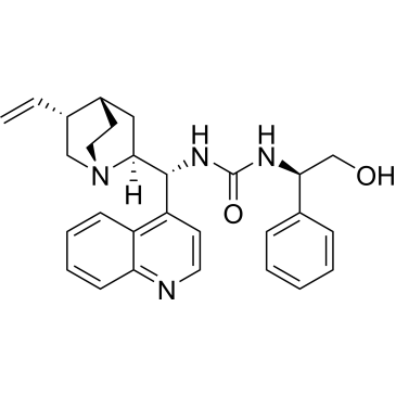 1-((R)-2-Hydroxy-1-phenylethyl)-3-((S)-quinolin-4-yl((1S,2S,4S,5R)-5-vinylquinuclidin-2-yl)methyl)urea|CS-0198289