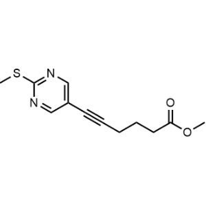 Methyl 6-(2-(methylthio)pyrimidin-5-yl)hex-5-ynoate|CS-0198308