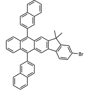 2-Bromo-13,13-dimethyl-6,11-di(naphthalen-2-yl)-13H-indeno[1,2-b]anthracene|CS-0198650