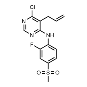 5-Allyl-6-chloro-N-(2-fluoro-4-(methylsulfonyl)phenyl)pyrimidin-4-amine|CS-0199744
