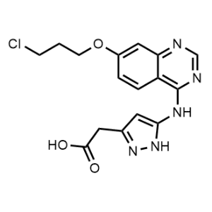 2-(5-((7-(3-Chloropropoxy)quinazolin-4-yl)amino)-1H-pyrazol-3-yl)acetic acid|CS-0199767