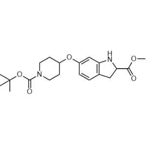 Methyl 6-((1-(tert-Butoxycarbonyl)piperidin-4-yl)oxy)indoline-2-carboxylate|CS-0199824