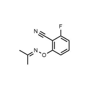 2-Fluoro-6-((propan-2-ylideneamino)oxy)benzonitrile|CS-0200008