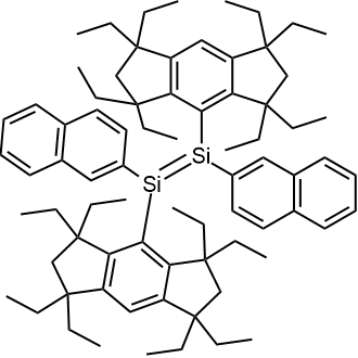 (E)-1,2-Bis(2-naphthyl)-1,2-bis(1,1,3,3,5,5,7,7-octaethyl-1,2,3,5,6,7-hexahydro-s-indacen-4-yl)disilene|CS-0203926